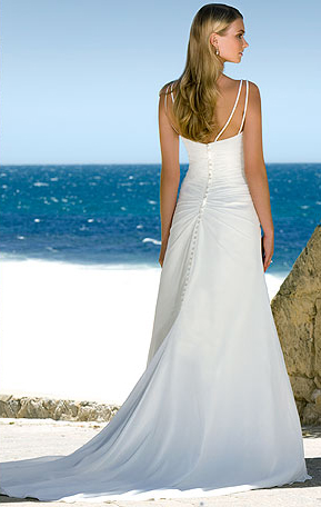 Orifashion HandmadeGraceful Beach Bridal Gown / Wedding Dress BE